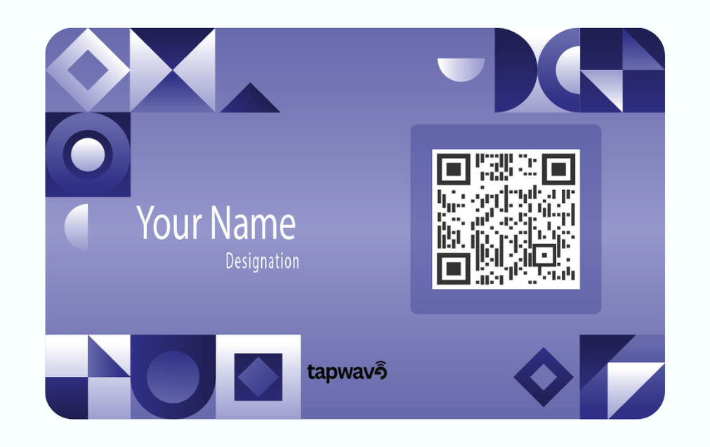 Purple Classic Designed Pattern NFC Business Card