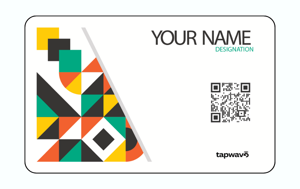 Modern Design Pattern Tapwave  Nfc Business' Card